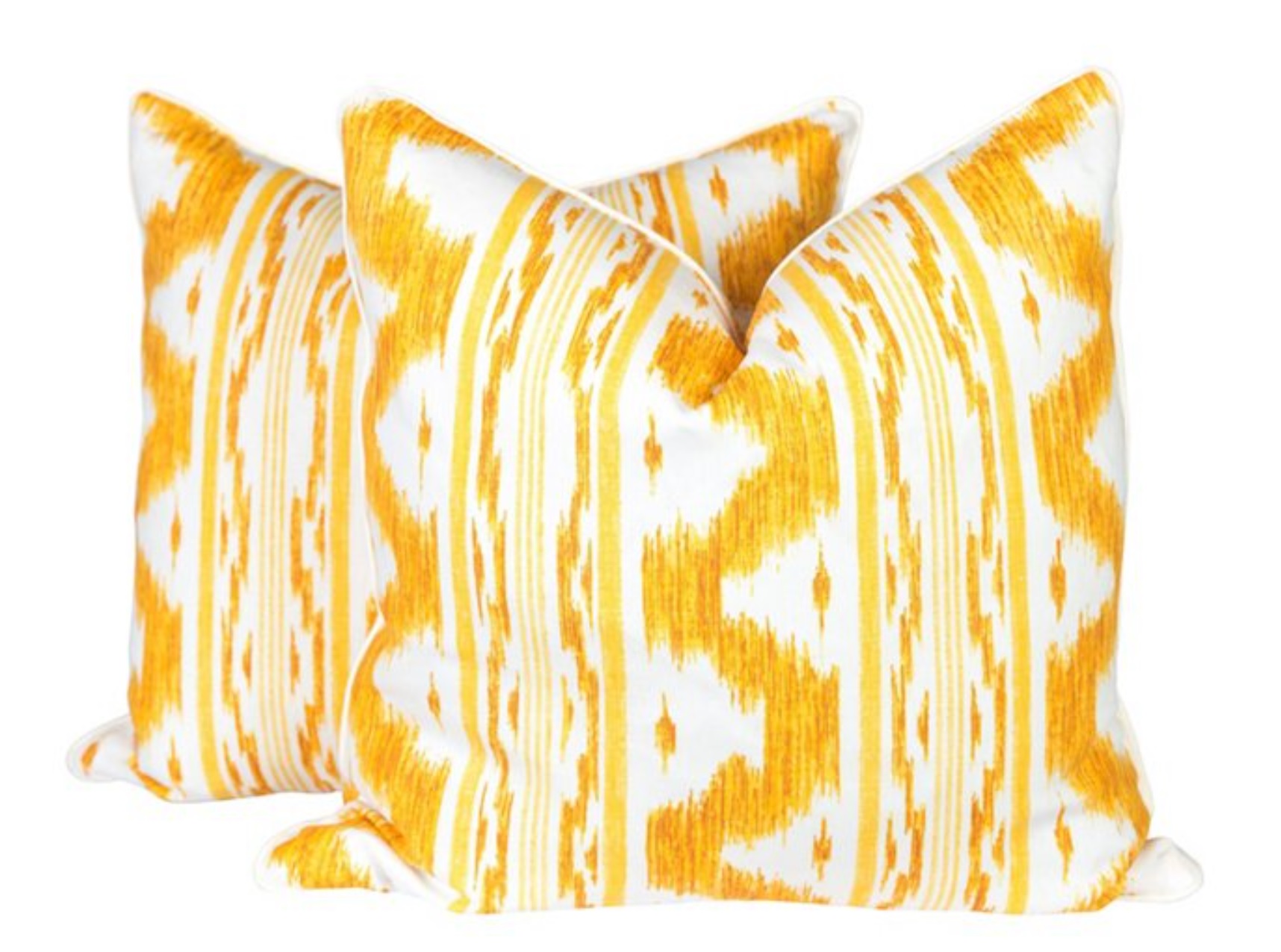 yellow plush pillows