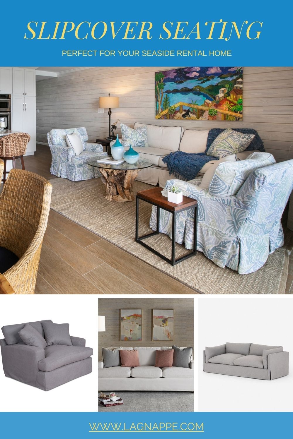 Slipcover Seating for Your Seaside Escape