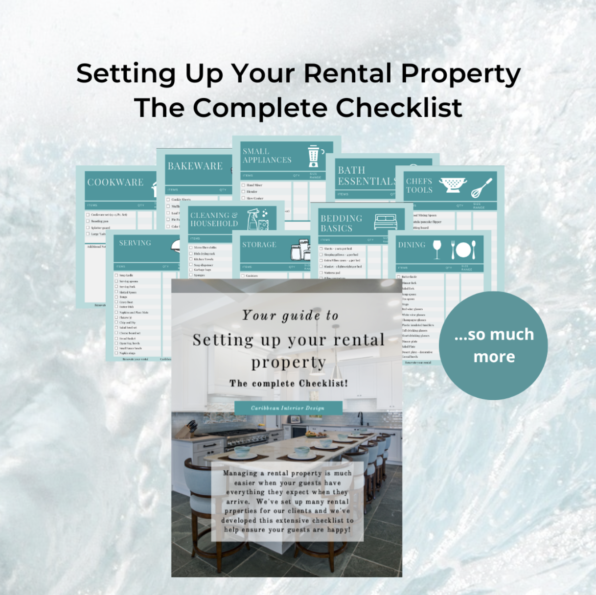 Rental Property Checklist from Lagnappe Custom Interiors - Tiffany Cassidy 