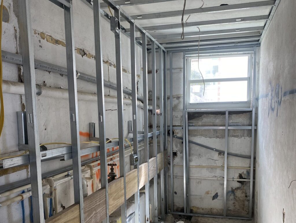 During Vacation Bathroom Renovation