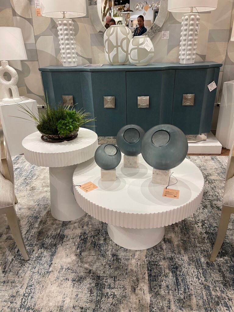 2 White Bunched Tables