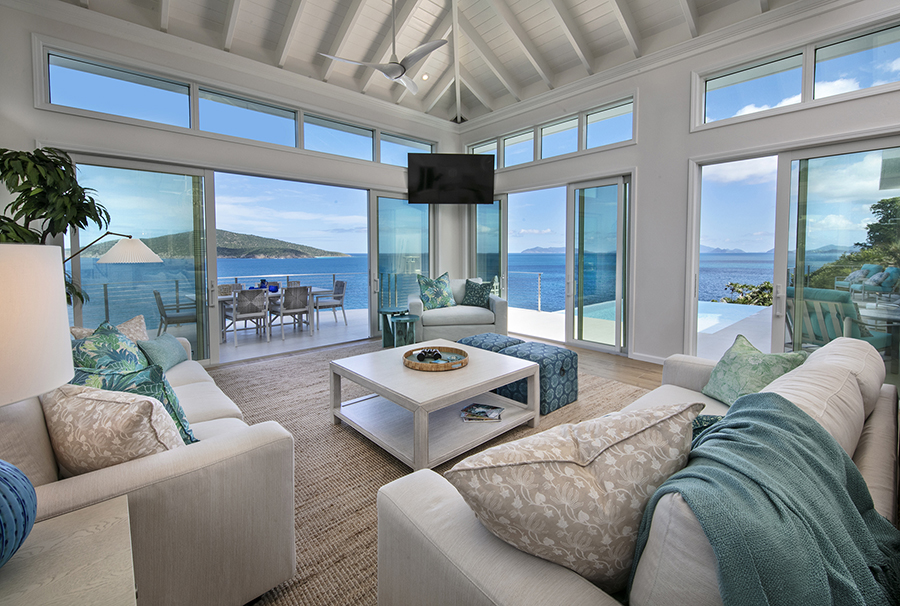 Custom Pillows in Starboard Lane Fabric