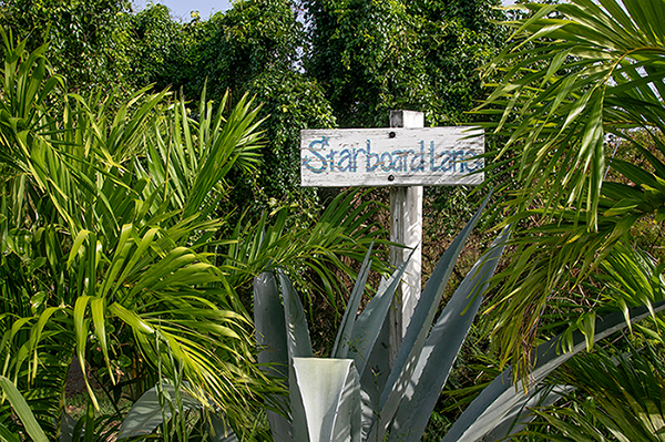 Starboard Lane Sign on the way home
