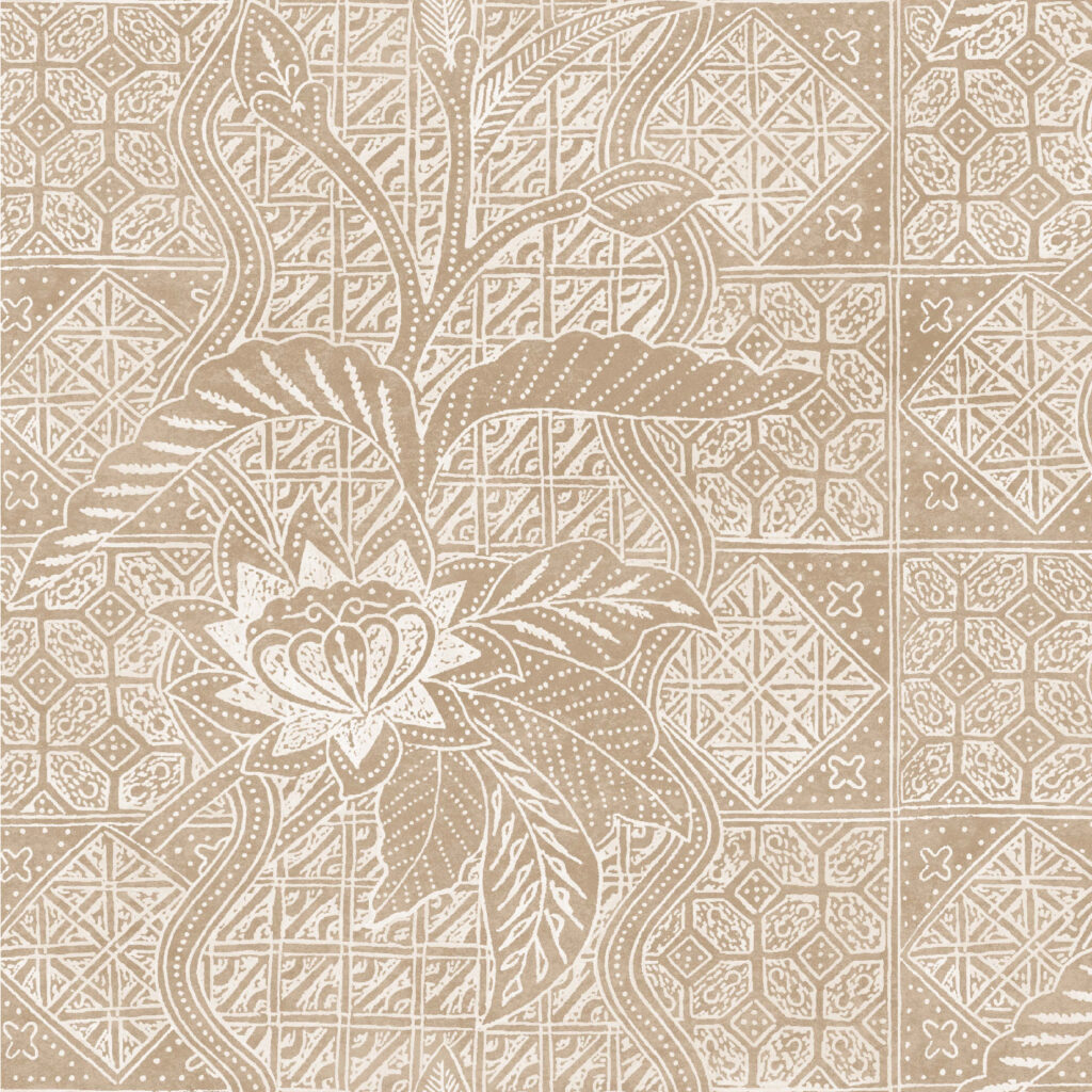 calypso batik wall covering in the color sand. By Starboard Lane