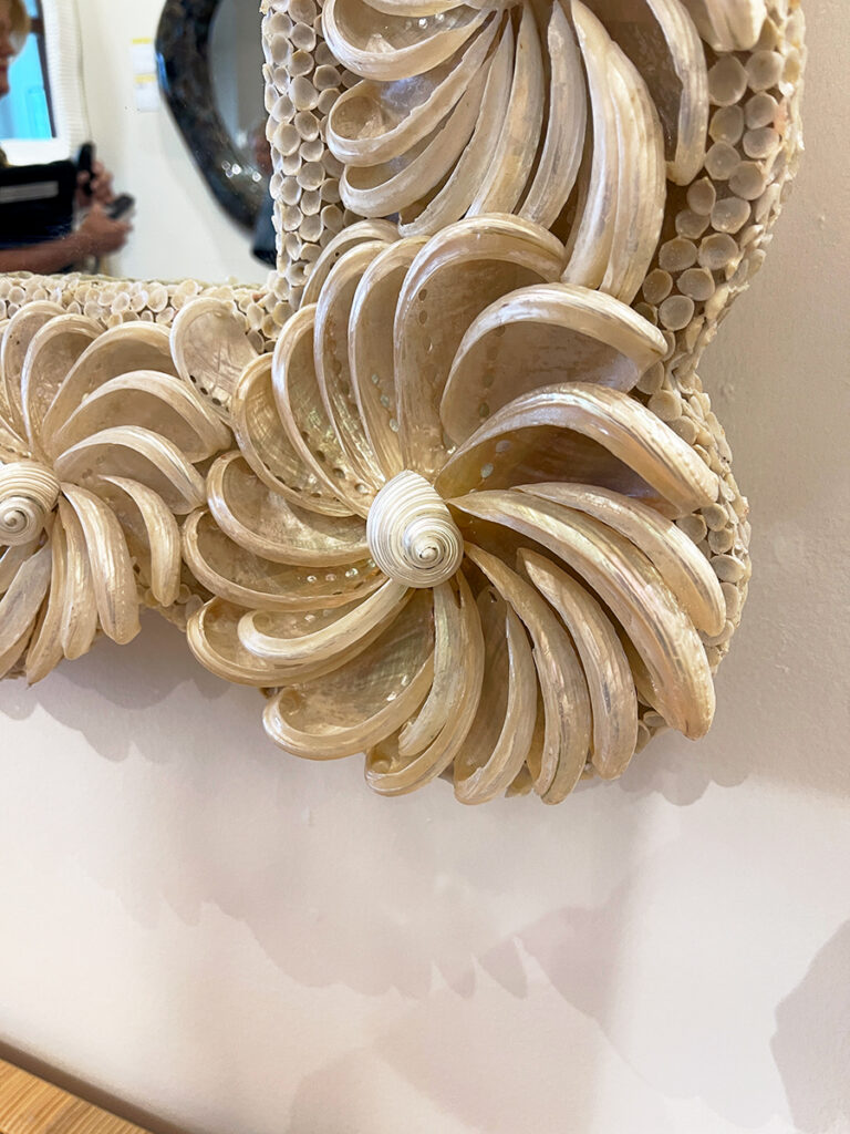 mirror with shell detail at high point 2026
