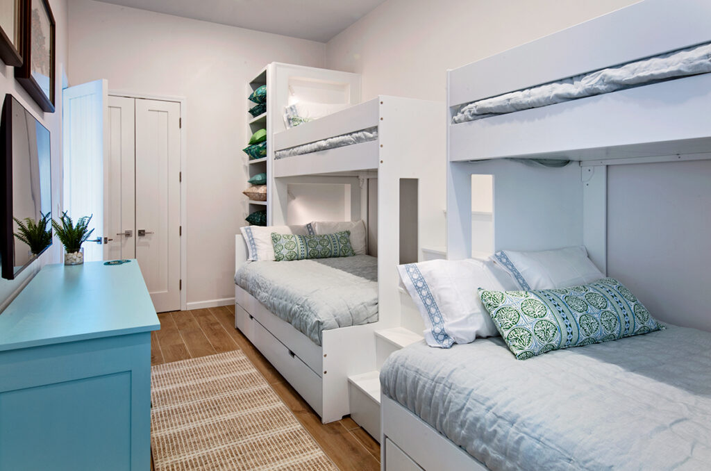 bunk beds and custom storage